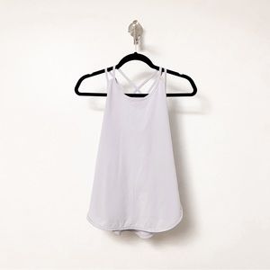 All In Motion Girls Criss Cross Racerback Purple Lilac Tech Tank Top Large‎